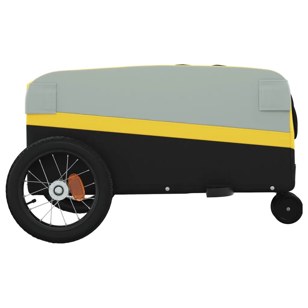 Rimorchio da Bici Nero e Giallo 30 kg in Ferro CFW4620187