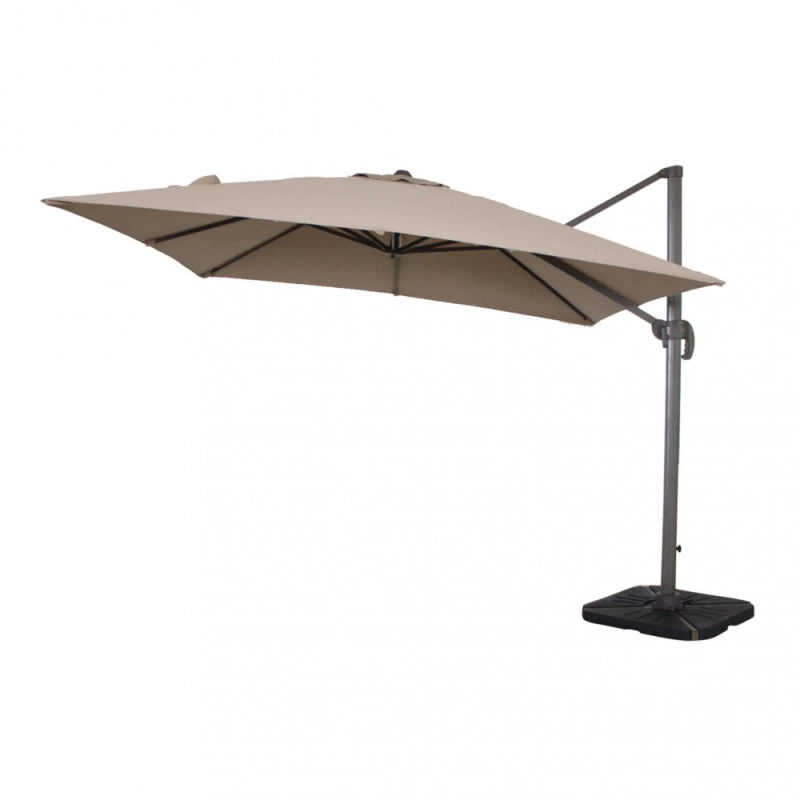 OMBRELLONE SATURNO TAUPE P/L 3 X 4 TELO TORTORA