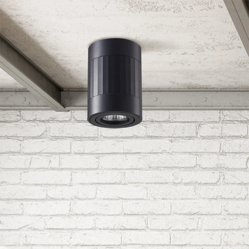 Faretto plafone nero GU10 orientabile RUBIN Polux 319852