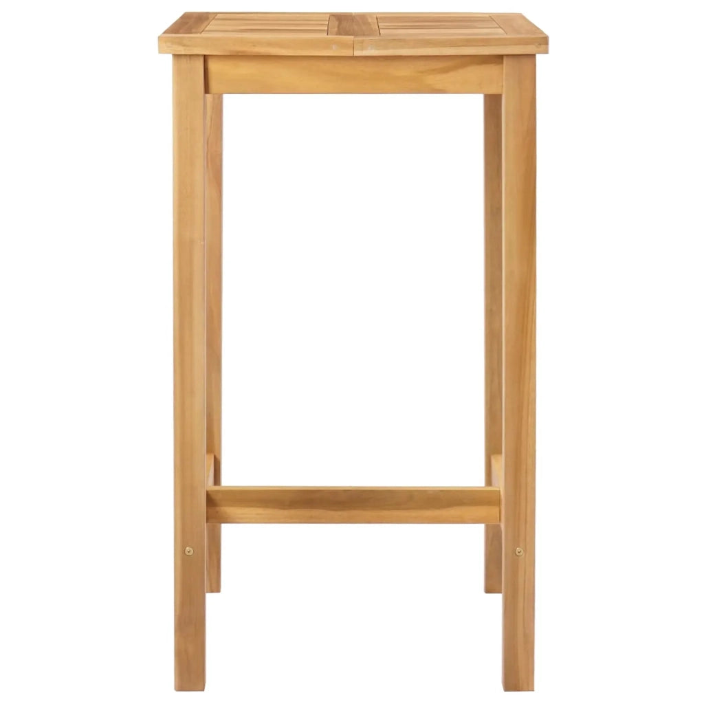 Tavolo da bar Naturale 60 x 60 x 105 cm Teak massello 42030006