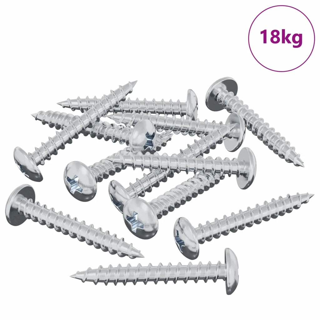 Vite in Legno 8182 pz Argento M4 x 28 mm Ferro CFW8065735