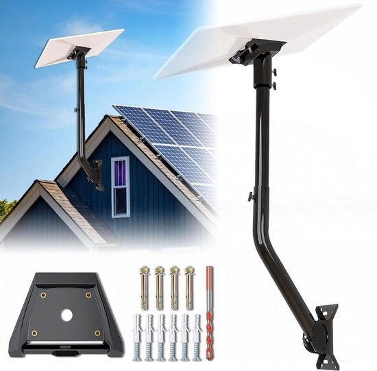 Sostegno adattabile per kit internet satellitare - supporto lungo per parete con adattatore tubolare - Starlink Gen 3