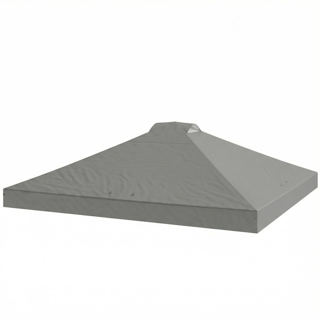 Copertura per gazebo 3x3 m ¨C zephmum ¨C grigio chiaro UV50+ impermeabile