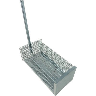 TRAPPOLA TOPI A GALLERIA - ACCIAIO ZINC CM 13X31 H.CM 11- 2 pezzi