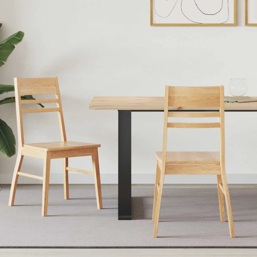 Sedie da pranzo 2 pcs Naturale 43 x 54 x 89 cm
