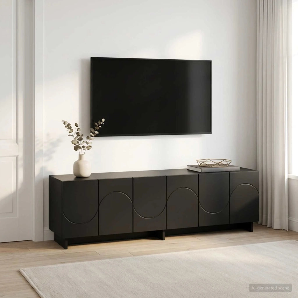 Supporto TV 140 x 34.5 x 40 cm Nero Legno ingegnerizzato 8011577