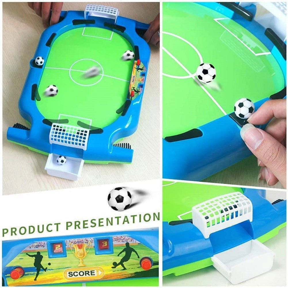 Trade Shop - Mini Campo Da Calcio Balilla Da Tavolo Palline Gioco Interattivo Bambini Regali -