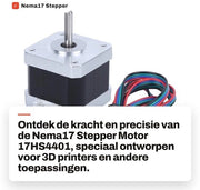 Motore a passo Nema17 - 4 Pin Cavo - Motore affidabile - Adatto alla stampa 3D - Lega di alta qualità - Motore di stampante 3D

Specifiche tecniche:
- Codice del prodotto: 
- Modello: 
- Dimensioni: 
- Potenza: 
- Corrente: 
- Velocità: 
- Torque: