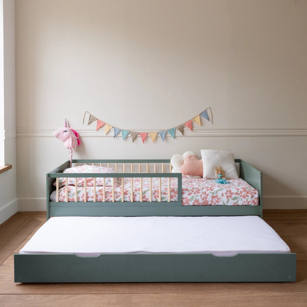 Letto a scomparsa per bambini 190x90cm verde ADAM