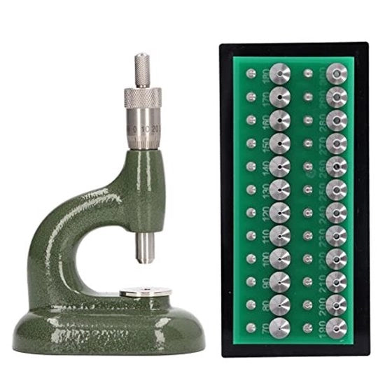 Set di riparazione orologeria - Lega di alluminio - 48 pezzi - Disassemblaggio e pressaggi - Adatto per orologi - Formato compatto