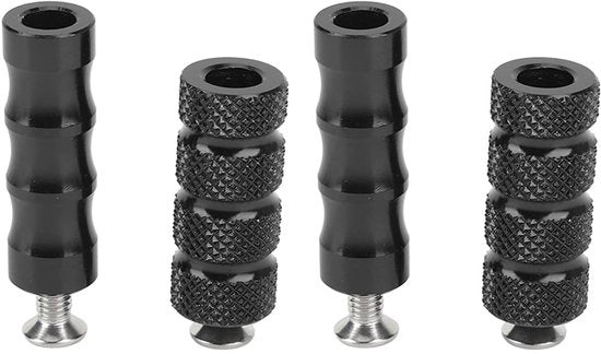 Sostegno per piedi Sostenibile - Pennelli a scorrimento CNC - Antiscivolo - Motocicletta - Comodo - Adatto per viti di fissaggio M6