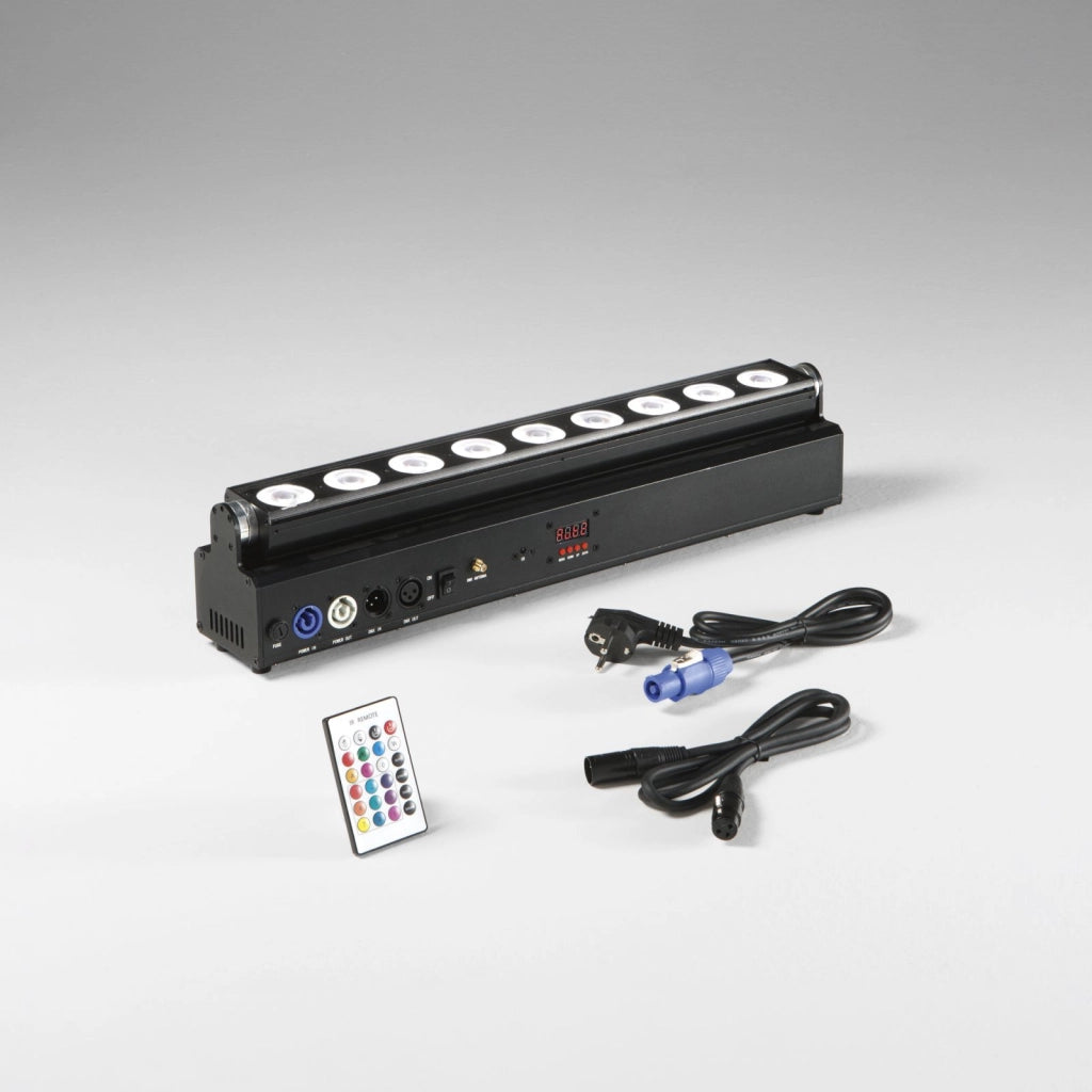 WALLWASHER LED SHOW RICARICABILE 162W RGBW+UV Wi-Fi IP22 53,5X8,45X6,06CM