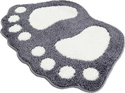Tappeto Bagno Matto di ingresso Matto Bagno - Piede Carrello Toiletto Bagno Doccia Tappeto Antiscivolo Assorbente Acqua Idrorepellente Rapido asciugatura Lavabile Duraturo Tappeto - 40 cm x 60 cm (grigio)