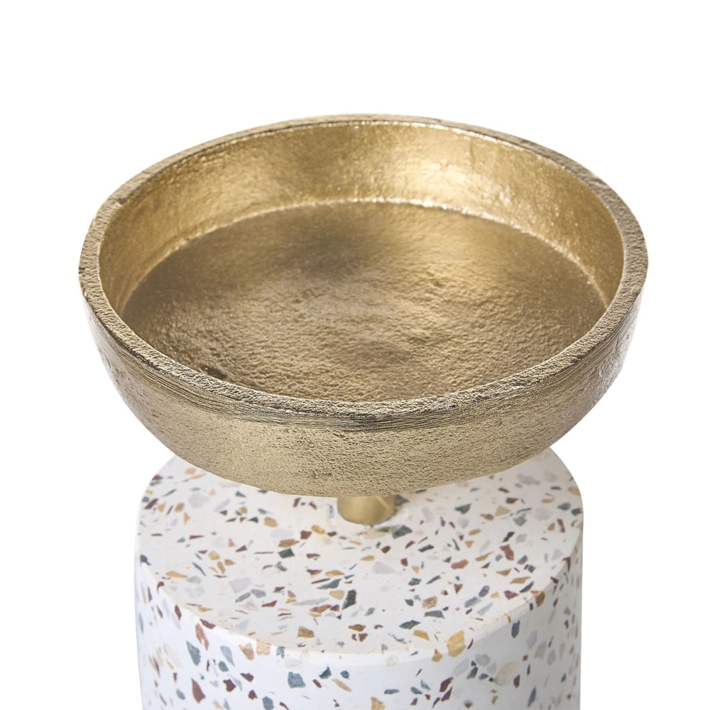 Portacandele in metallo oro Glamour Pezzo d'accento Decorazione Centrotavola