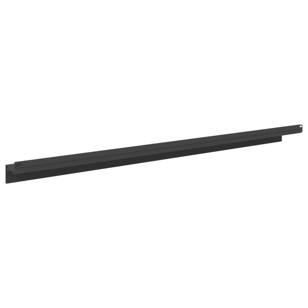 Bordura per Prato 10 pz 100 x 10 x 8 cm Acciaio Nero 8008868