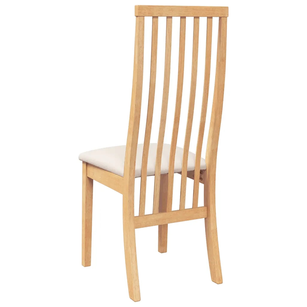 Sedie da Pranzo con Cuscini 2 pz in Legno Massello di Hevea 4102455