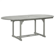 Tavolo da Giardino | Tavolino da esterno Grigio 200x100x75 cm in Legno di Acacia