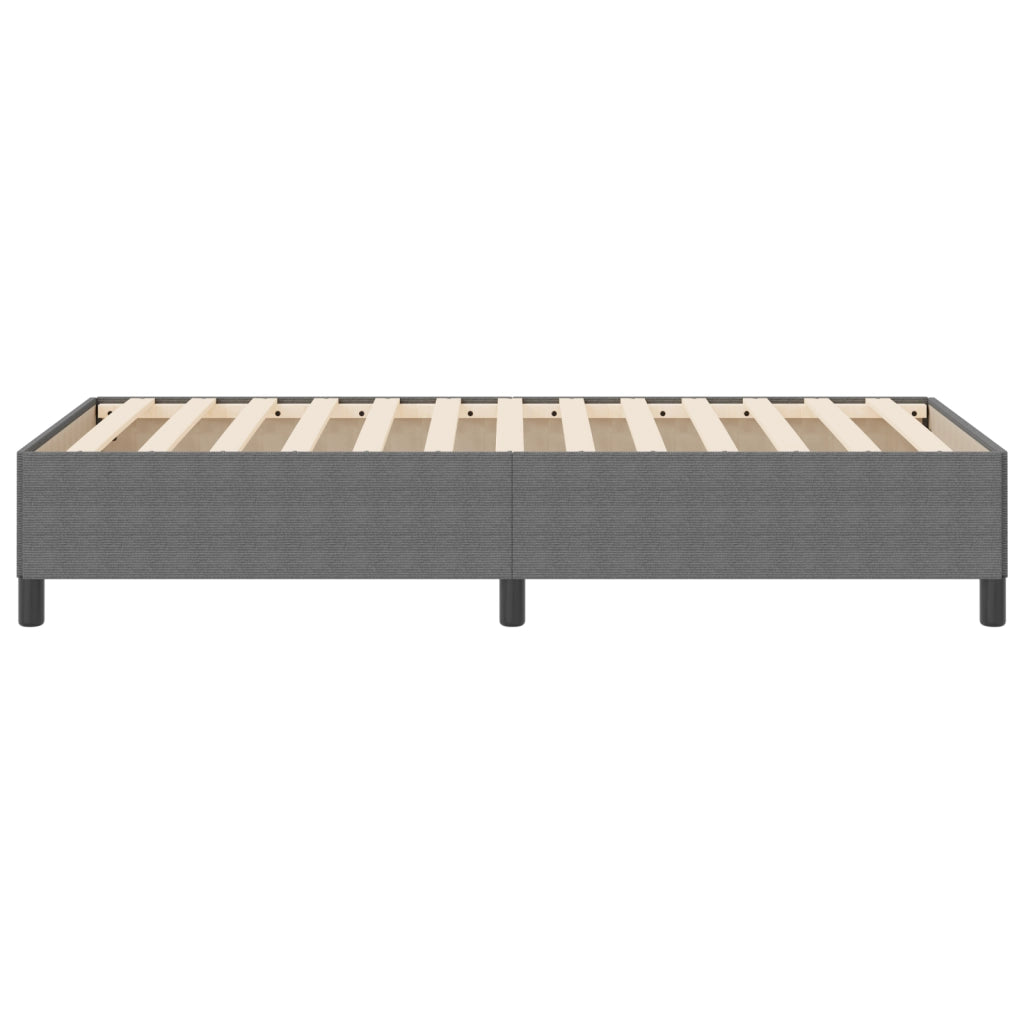 Struttura Letto Grigio Chiaro 90x190 cm Tessuto Corduroy