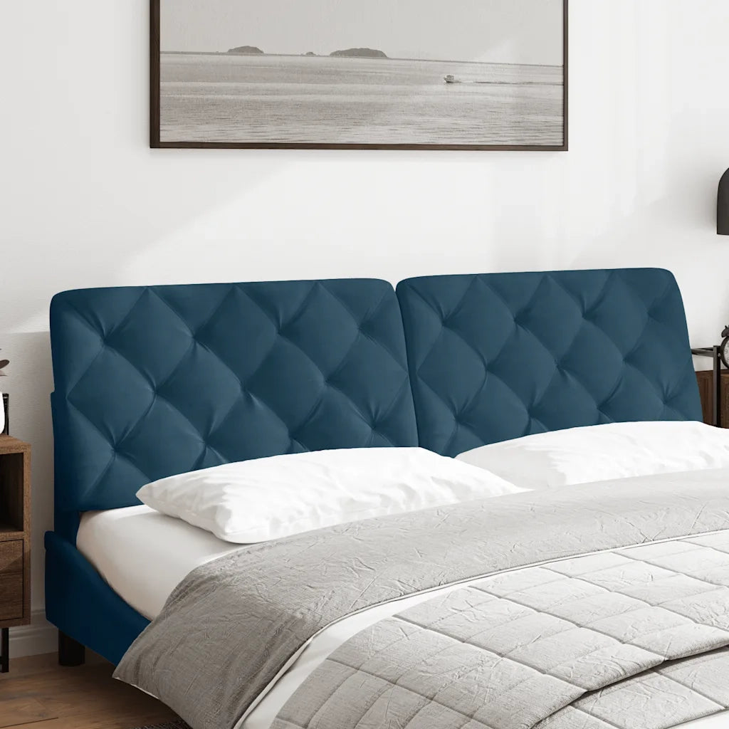 Cuscino Testiera Blu 180 cm in Velluto CFW6254664