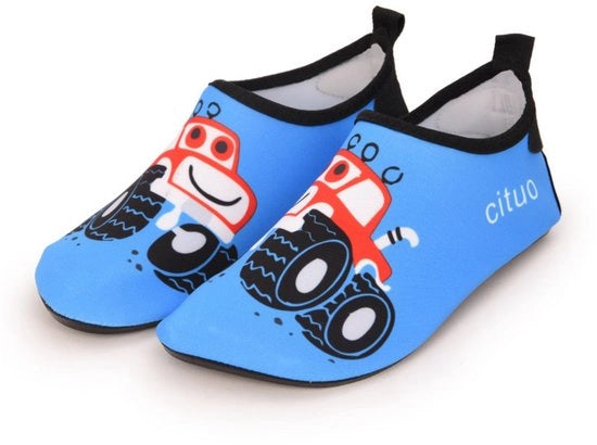 Strisce antiscivolo per bambini - scarpe da bagno per bambini che si asciugano velocemente - scarpe da spiaggia per ragazze e ragazzi - tappeti morbidi e respiranti per l'interno - adatti per piscine, surf, sport e yoga - misura 25-26