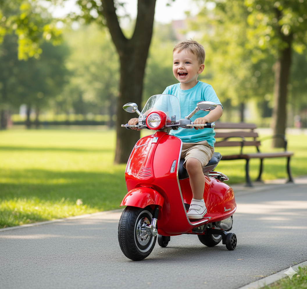 Piaggio Vespa 946 Elettrica 12V per Bambini Rossa