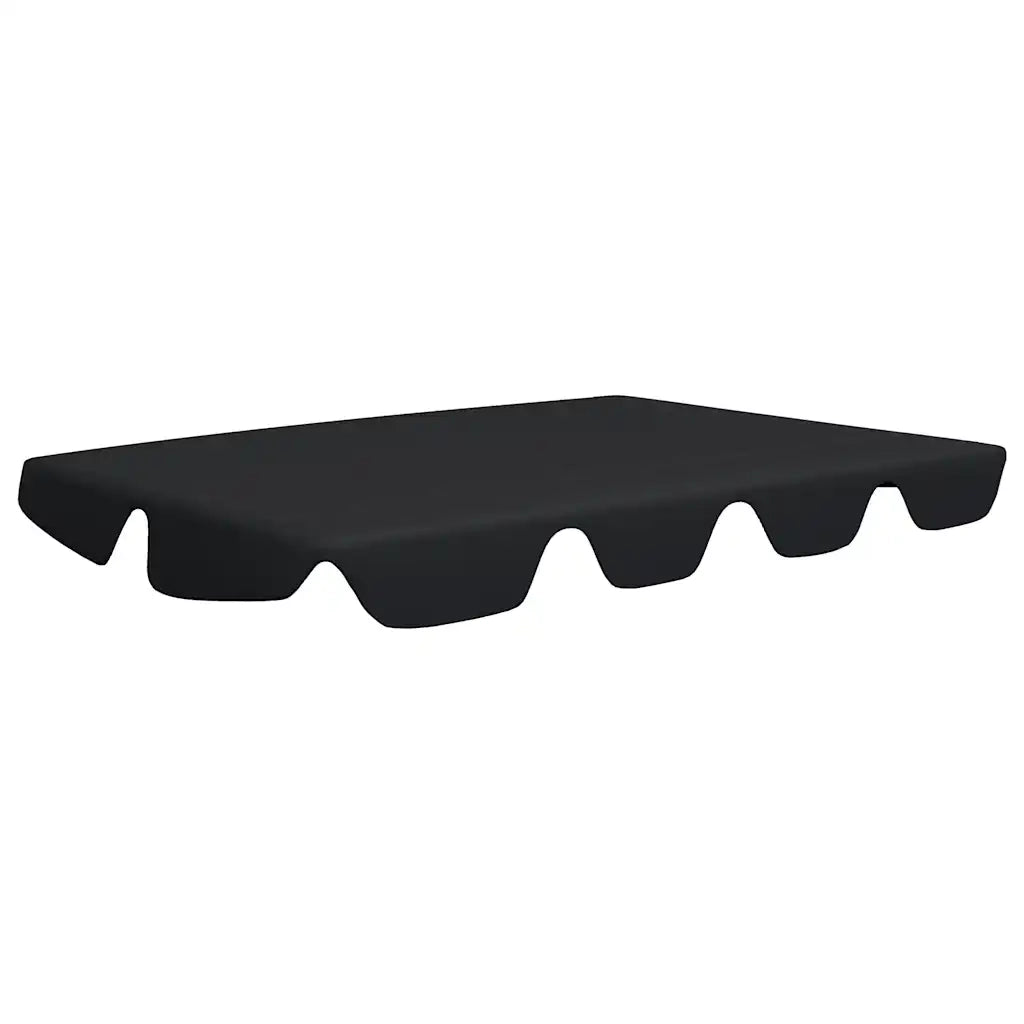 Baldacchino per Dondolo Giardino Nero 150/130x105/70 cm CFW3503173