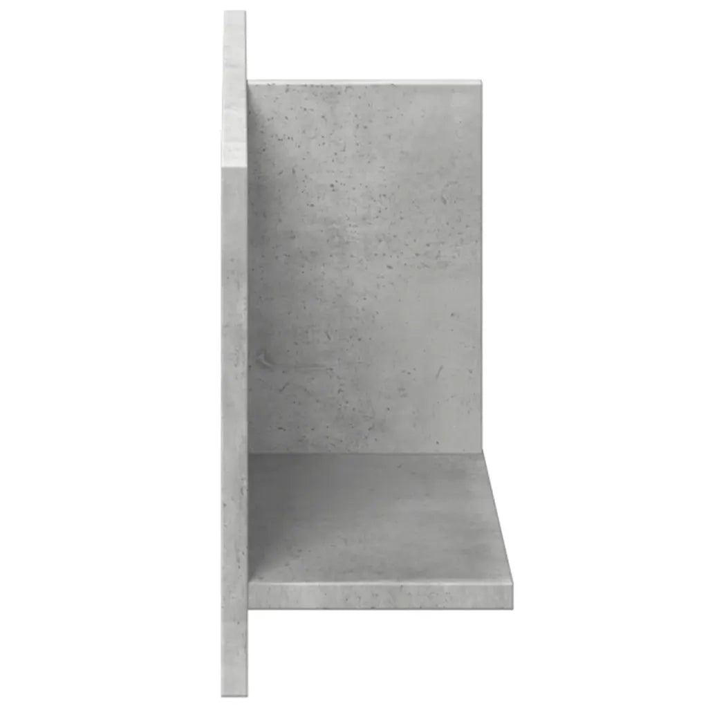Armadietto a Muro | Mobile a Parete 70x16,5x30 cm Grigio Cemento Legno Multistrato