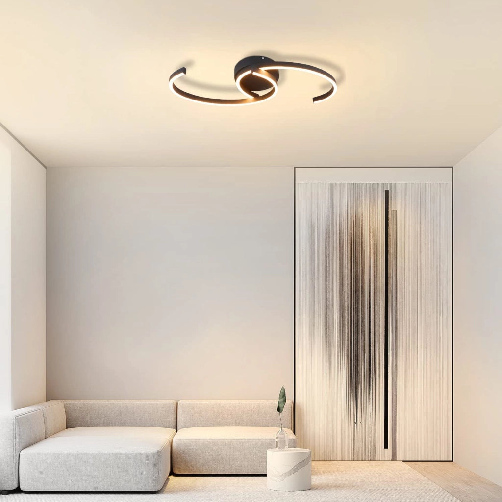 ZMH Lampada da soffitto a sospensione 2 luci corda lunari design 3000K per camera letto ufficio