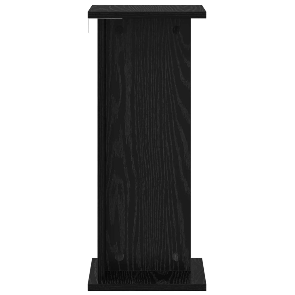 Supporto per piante 2 pcs Rovere Nero 25 x 25,5 x 60,5 cm 899661