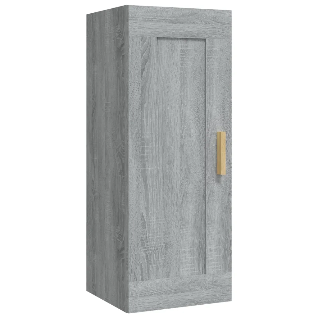 Armadietto a Muro Grigio Sonoma 35x34x90cm in Legno Multistrato cod mxl 32805
