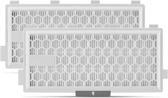 Filtro HEPA 2x per aspirapolvere Miele Complete C3 Powerline, S8340 filtro aspirapolvere - Filtro Air Clean SF-HA 50 per Complete C2 C3 Compact C1 C2- Pacchetto da 2 pezzi per accessori e ricambi per aspirapolvere