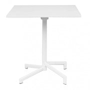 Tavolo Vega 70x70x73 h cm in Acciaio Bianco