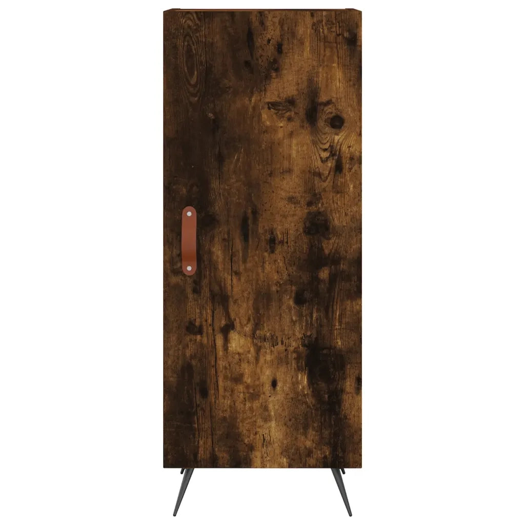 Credenza Rovere Fumo 34,5x34x90 cm in Legno Multistrato 828513