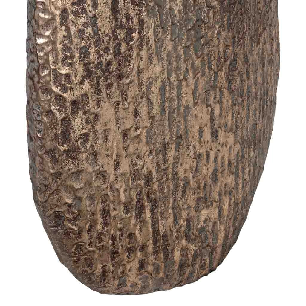 Vaso in metallo dorato 48x13,5x72,5h cm