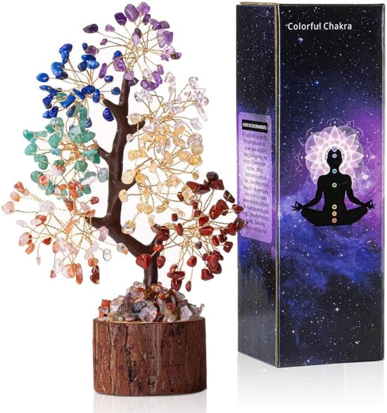 Albero di Cristallo 25 cm - Ametista - Albero della Vita - Albero del Denaro - Decorazione - Decorazione Spirituale Feng Shui - Albero Decorativo