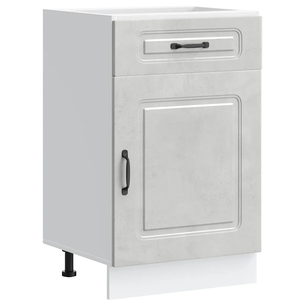 Base da Cucina Kalmar Grigio Cemento in Legno Multistrato 853481
