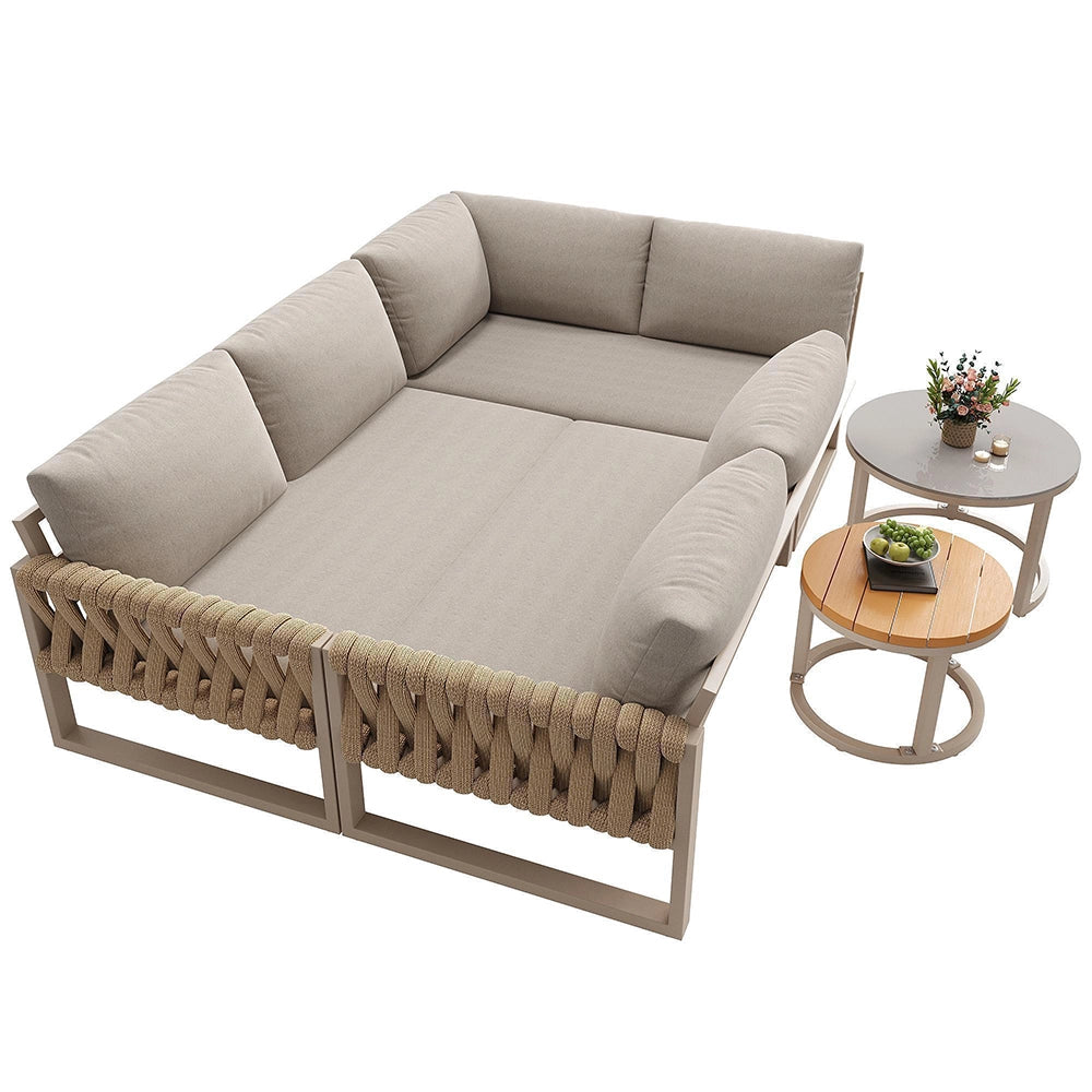 Set da giardino modulare - Xylo - Regolabile impermeabile per 5-6 persone