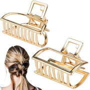 Spilla per capelli 4 cm - Metallica - Antiscivolo - Professionale - Duraturo - Design lucido - Ideale per regali - Clip per capelli