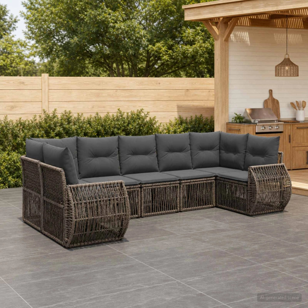 Set Divano da Giardino 7 pz 7-Numero di posti 3435518
