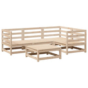 Set Divani da Giardino 5 pz | Set Salotto da Giardino in Legno Massello di Pino