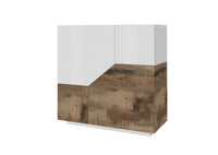 Credenza cucina 100x43cm mobile soggiorno 2 ante bianca legno Klain Wood