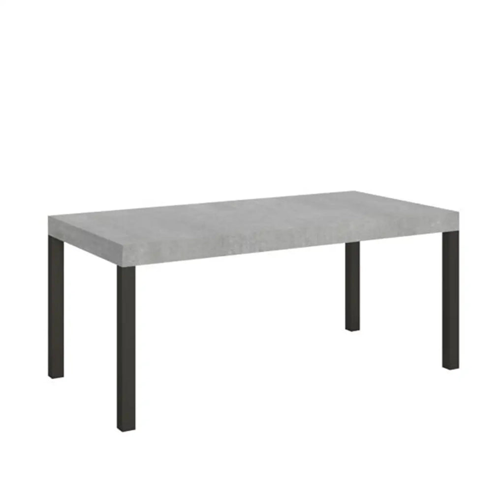 Tavolo allungabile 180/440x90 cm Everyday Premium colore cemento gambe antracite