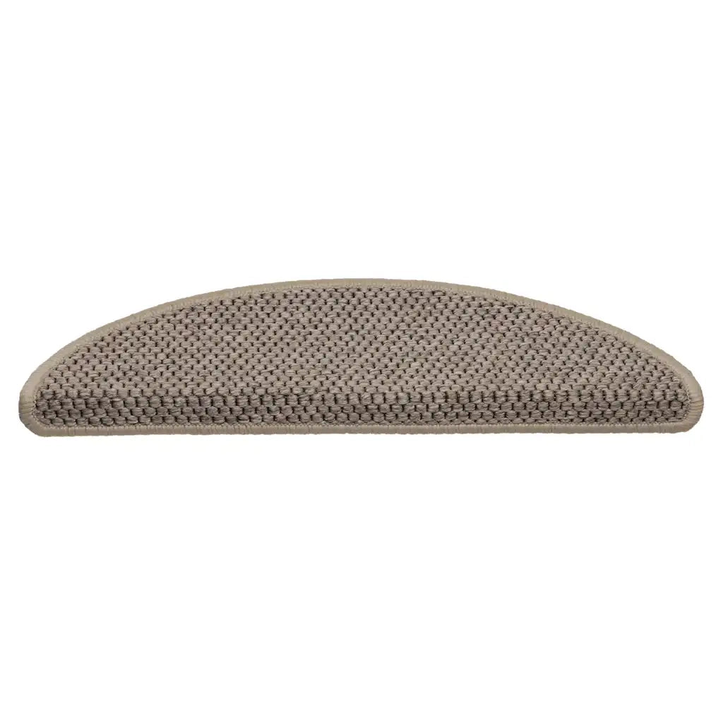 Tappeti Adesivi Scale Aspetto Sisal 15 pz 56x20 cm Beige Scuro cod mxl 77365