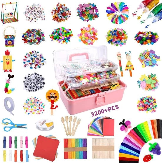 Scatola da hobby - Set di hobby - Pacchetto di hobby - Pacchetto per hobbyisti - Incluse accessori - Per ragazzi e ragazze - Cassa da hobby