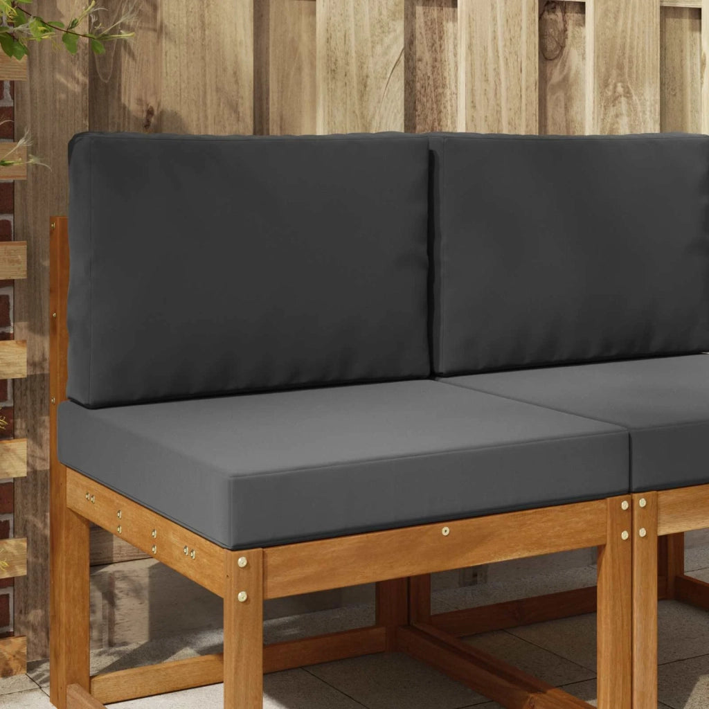 Cuscino per divano da esterno 2 pcs Antracite Poliestere