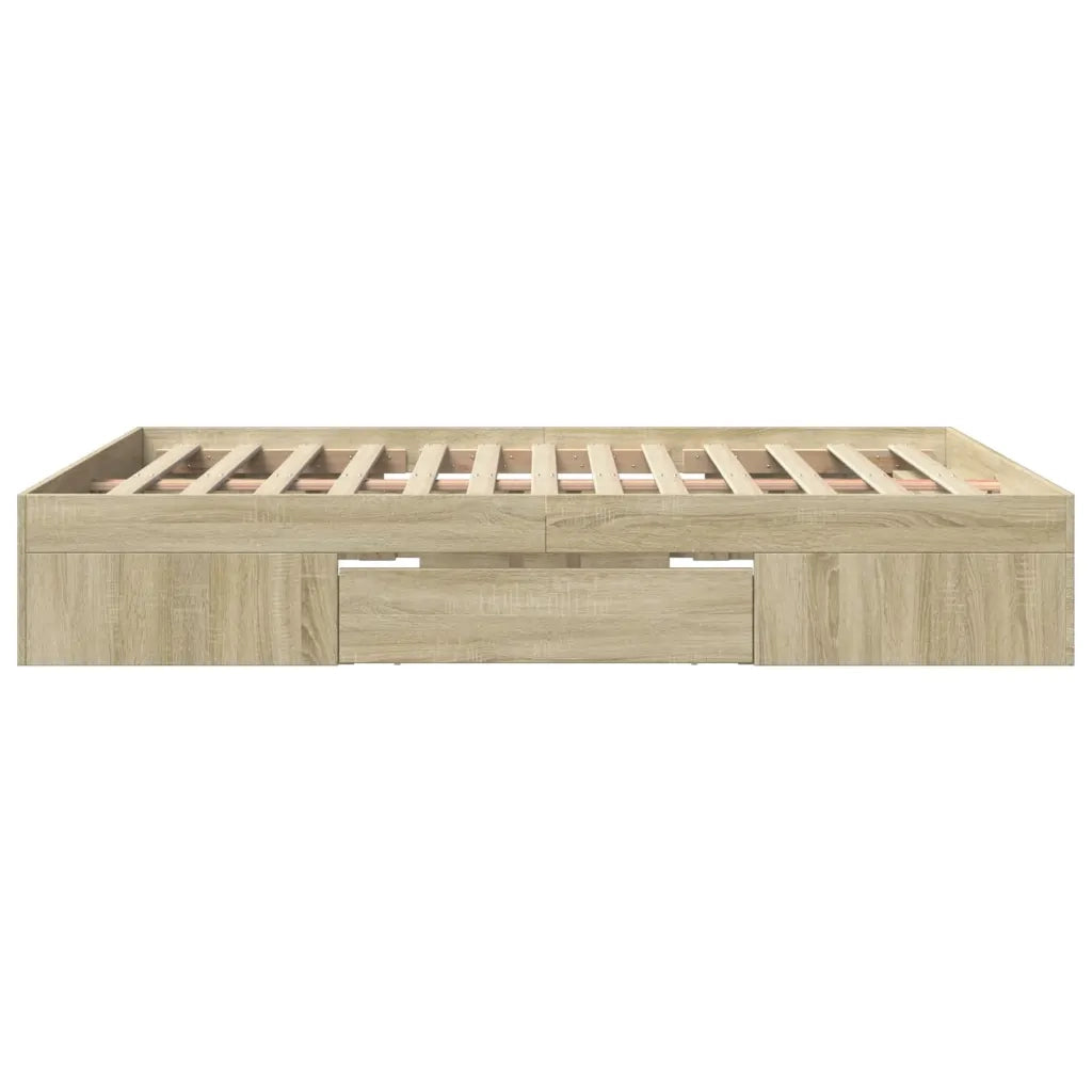Giroletto senza Materasso Rovere Sonoma 160x200cm in Truciolato 3295459