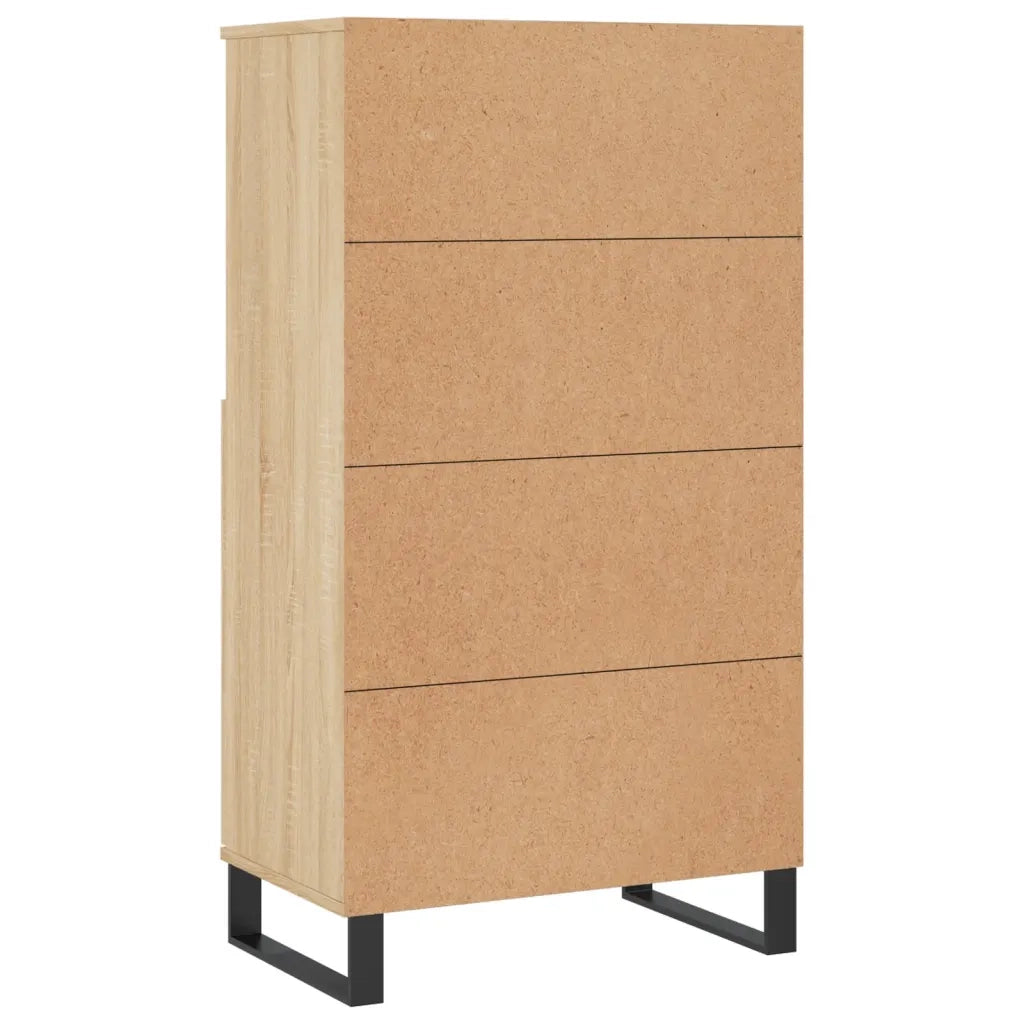 Credenza Rovere Sonoma 60x36x110 cm in Legno Multistrato 831495