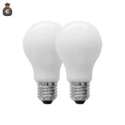 Alca power a60 8w 220v 1100lm 4000k e27 lampada classica a led vetro bianco box da 2pz