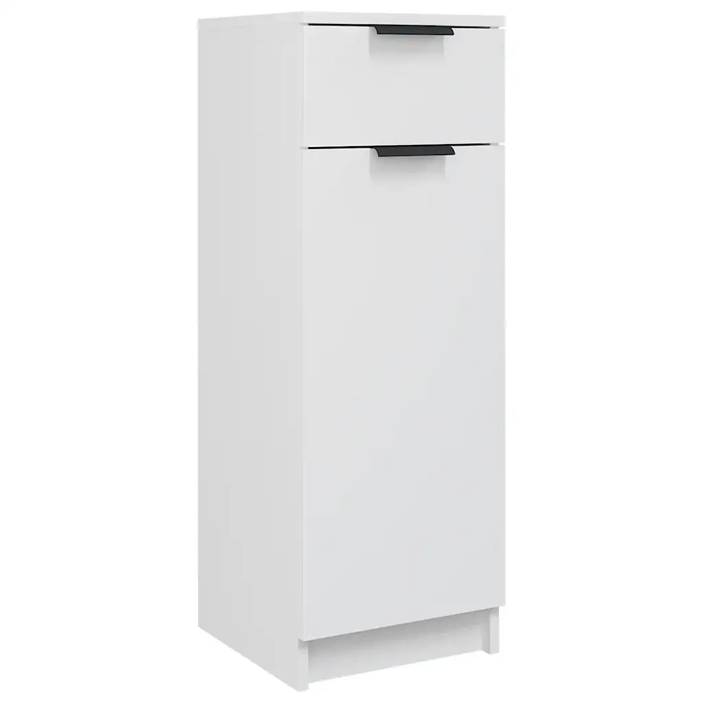 Armadio da Bagno Bianco 32x34x90 cm in Legno Multistrato cod mxl 53650