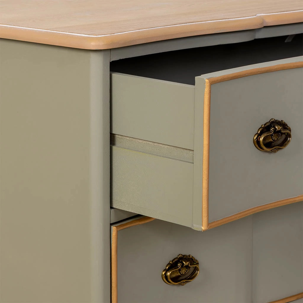 Credenza in legno 193x50x80h cm verde